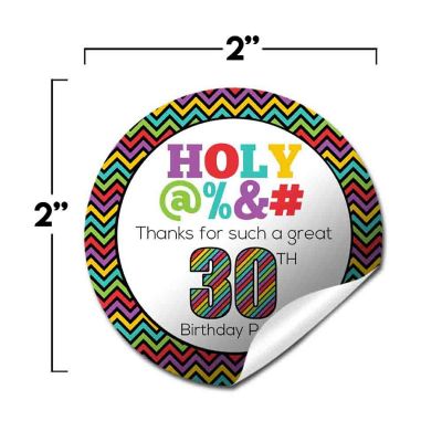 AmandaCreation Holy S@#! 30th Birthday Stickers 40pcs. Image 1