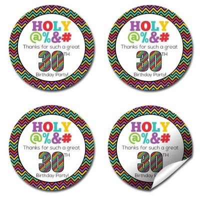 AmandaCreation Holy S@#! 30th Birthday Stickers 40pcs. Image 2