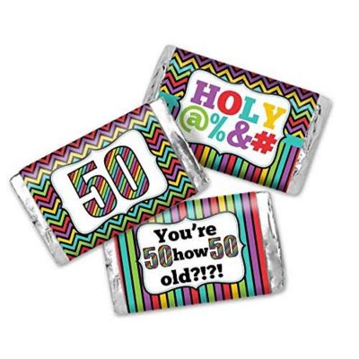 AmandaCreation Holy S@#! 50th Mini Candybar Wrappers 45pc. Image 1