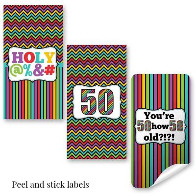 AmandaCreation Holy S@#! 50th Mini Candybar Wrappers 45pc. Image 2