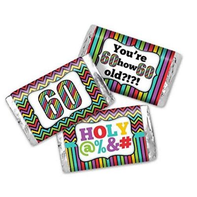 AmandaCreation Holy S@#! 60th Mini Candybar Wrappers 45pc. Image 1
