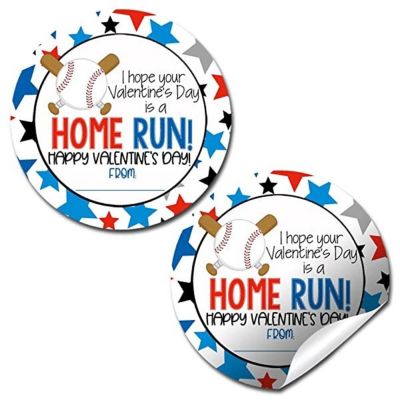 AmandaCreation Home Run Valentine Envelope Seals 40pc. Image 1