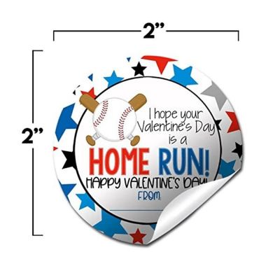 AmandaCreation Home Run Valentine Envelope Seals 40pc. Image 1