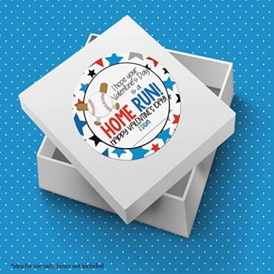 AmandaCreation Home Run Valentine Envelope Seals 40pc. Image 2