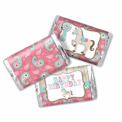 AmandaCreation Horse Back Riding Mini Candybar Wrappers 45pc. Image 1
