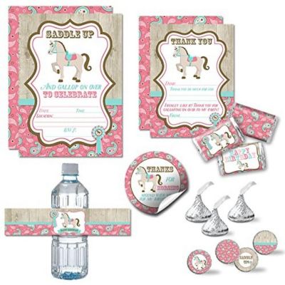 AmandaCreation Horse Back Riding Party Bundle 381pc. Image 1