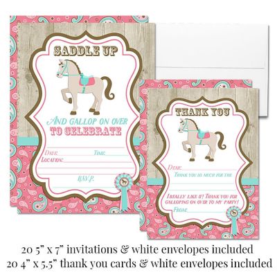 AmandaCreation Horse Back Riding Party Bundle 381pc. Image 1