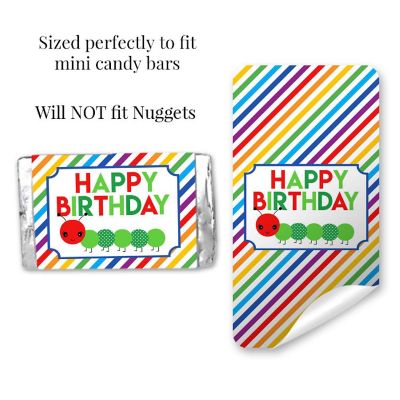 AmandaCreation Hungry Caterpillar Mini Candybar Wrappers 45pc. Image 1