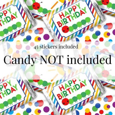 AmandaCreation Hungry Caterpillar Mini Candybar Wrappers 45pc. Image 2
