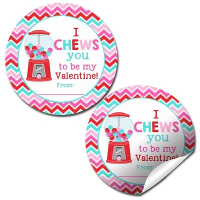 AmandaCreation I Chews You Envelope Seals 40pc. Image 1