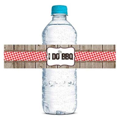 AmandaCreation I Do BBQ Water Bottle Labels 20pc. Image 1