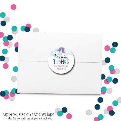 AmandaCreation Ice Skating Envelope Seals 40pc. Image 3