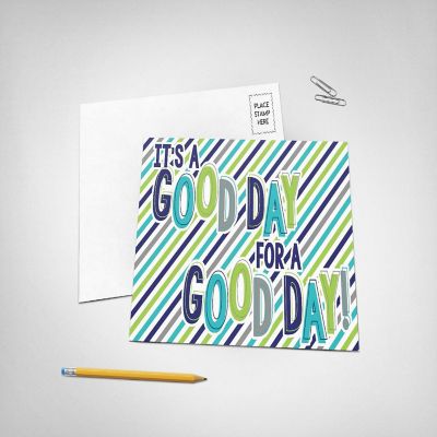 AmandaCreation It's A Great Day Postcard 20pc. Image 1