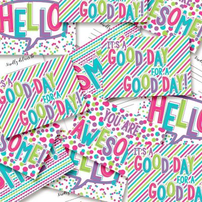 AmandaCreation It's A Great Day Postcards 20pc. Image 3