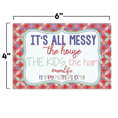 AmandaCreation It's All Messy Mother's Day Greeting Card 2pc. Image 2