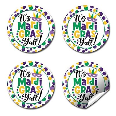 AmandaCreation It's Mardi Gras Y'all Envelope Seals 40pc. Image 3