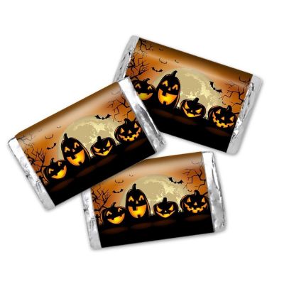 AmandaCreation Jack O'Lantern Mini Candybar Wrappers 45pcs Image 1