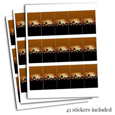 AmandaCreation Jack O'Lantern Mini Candybar Wrappers 45pcs Image 1