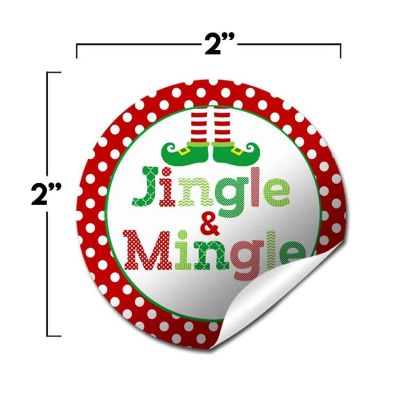 AmandaCreation Jingle and Mingle Envelope Seals 40pc. Image 1