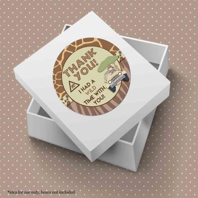 AmandaCreation Jungle Safari Envelope Seals 40pc. Image 2