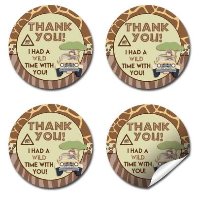 AmandaCreation Jungle Safari Envelope Seals 40pc. Image 3