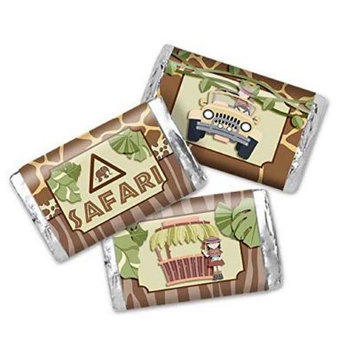 AmandaCreation Jungle Safari Mini Candybar Wrappers 45pc. Image 1