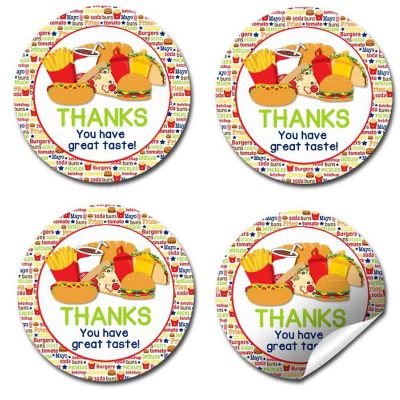 AmandaCreation Junk Food Envelope Seals 40pc. Image 1