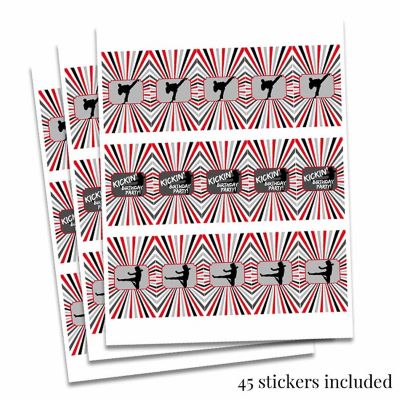 AmandaCreation Kickin Karate Mini Candybar Wrappers 45pc. Image 3