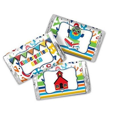AmandaCreation Kindergarten Graduation Mini Candybar Wrappers 45pc. Image 1