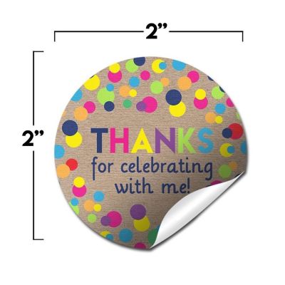 AmandaCreation Kraft Polka Dot Envelope Seals 40pc. Image 2