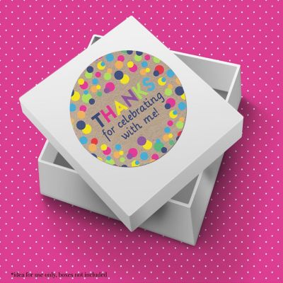 AmandaCreation Kraft Polka Dot Envelope Seals 40pc. Image 3