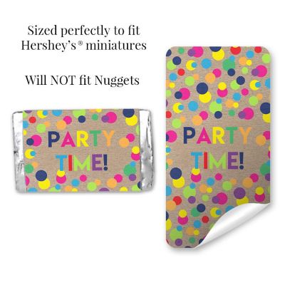 AmandaCreation Kraft Polka Dot Mini Candybar Wrappers 45pc. Image 2