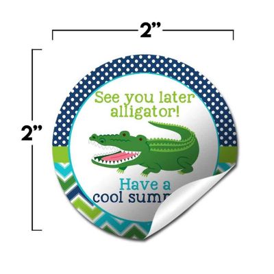 AmandaCreation Later Gator Blue Envelope Seals 40pc. Image 1