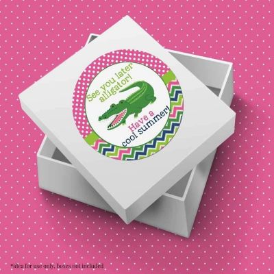 AmandaCreation Later Gator Pink Envelope Seals Image 2