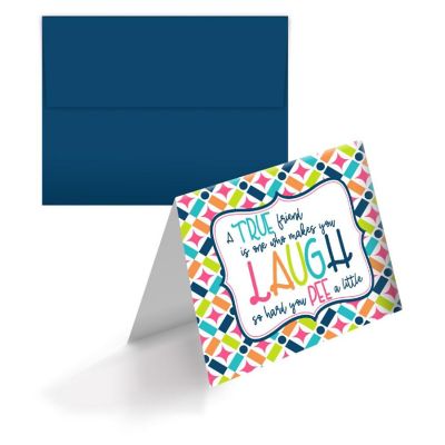 AmandaCreation Laugh Til You Pee Greeting Card 2pc. Image 1