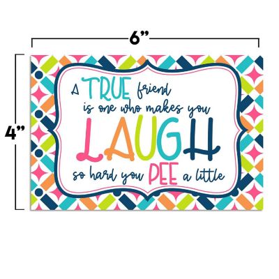 AmandaCreation Laugh Til You Pee Greeting Card 2pc. Image 2