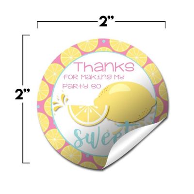 AmandaCreation Lemon Sweetie Envelope Seals 40pc. Image 1