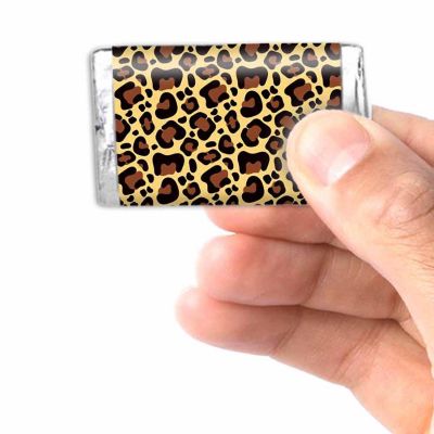 AmandaCreation Leopard Print Mini Candybar Wrappers 45pc. Image 2