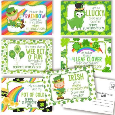 AmandaCreation Leprechaun Postcards for Teachers 30pc. Image 1