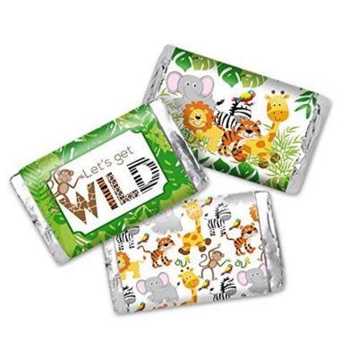 AmandaCreation Let's Get Wild Mini Candybar Wrappers 45pc. Image 1