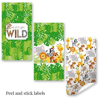 AmandaCreation Let's Get Wild Mini Candybar Wrappers 45pc. Image 3