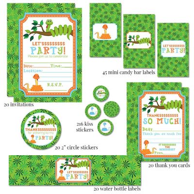 AmandaCreation Let'sssssss Party Snake Party Bundle 381pc. Image 1