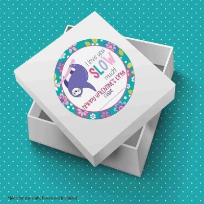 AmandaCreation Like You So Much Sloth Envelope Seals 40pc. Image 2