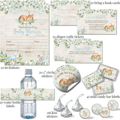 AmandaCreation Little Deer Blue Party Bundle 381pc. Image 1