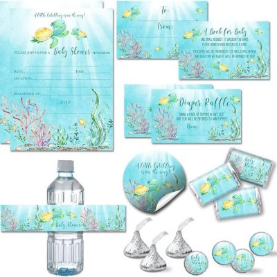 AmandaCreation Little Hatchling Sea Turtle Party Bundle 381pc. Image 1