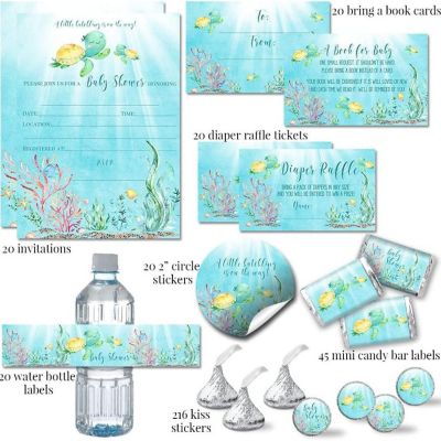 AmandaCreation Little Hatchling Sea Turtle Party Bundle 381pc. Image 1
