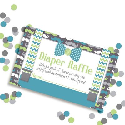 AmandaCreation Little Man Diaper Raffle 20pc. Image 1