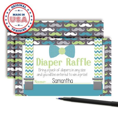 AmandaCreation Little Man Diaper Raffle 20pc. Image 2