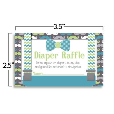 AmandaCreation Little Man Diaper Raffle 20pc. Image 3