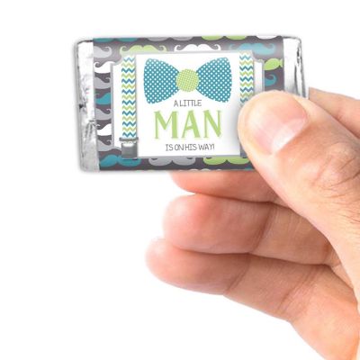 AmandaCreation Little Man Mini Candybar Wrappers 45pc. Image 1